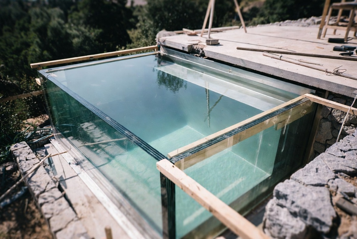 اصول طراحی ایمن برای استخرهای شیشه‌ای